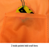 ANSI Class 3 Short Sleeve Hi-Vis Safety Vest, Orange - Inside Pocket
